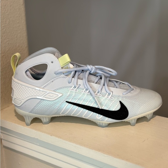 Nike Huarache 9 Elite Mid Lax SE Grey Cleats FV6149-001 Men's Size 12 - Picture 5 of 9